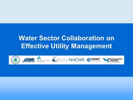 Water Sector Collaboration on Effective Utility Management.