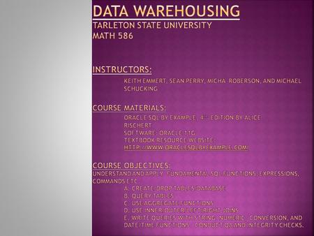  The WHERE clause, also called the predicate, provides the power to narrow down the scope of the data retrieved.  Comparison Operators Comparison OperatorDefinition.