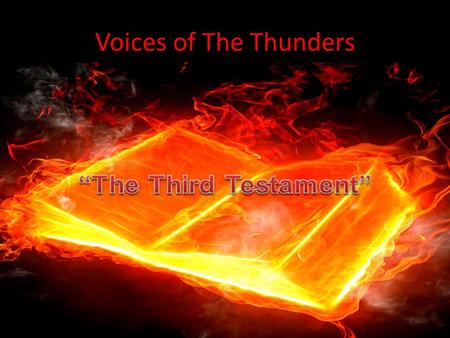 Voices of The Thunders. THE.FOURTH.SEAL_63-0321 them seven thunders utter their voices to that group who really can take the Word of God 304-1 {179} …Wait.