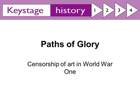 Censorship of art in World War One