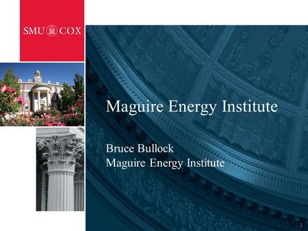 Maguire Energy Institute Bruce Bullock Maguire Energy Institute 1.