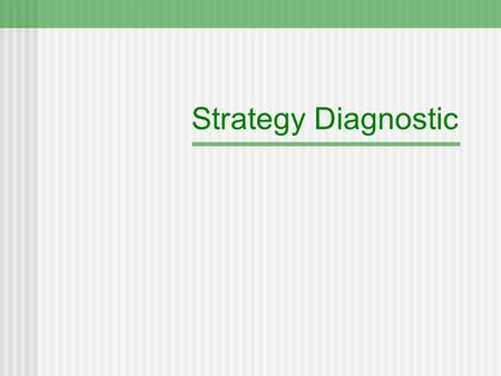 Strategy Diagnostic. Instructions Solve the problem in your mind - no pen or paper methods. Write down the answer you get, and how you got it in the box.