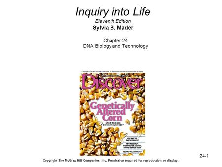 Inquiry into Life Eleventh Edition Sylvia S. Mader