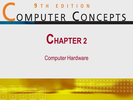 Computer Hardware C HAPTER 2. 2 Chapter 2: Computer Hardware2 Chapter Contents  Section A: Data Representation and Digital ElectronicsData Representation.