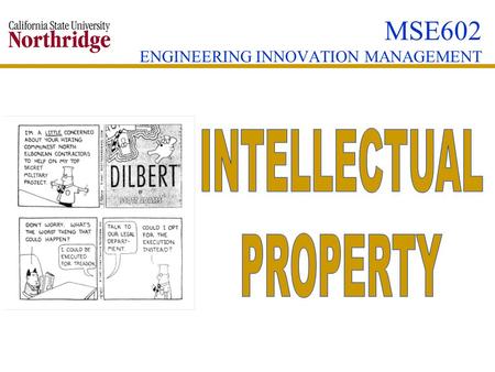 MSE602 ENGINEERING INNOVATION MANAGEMENT