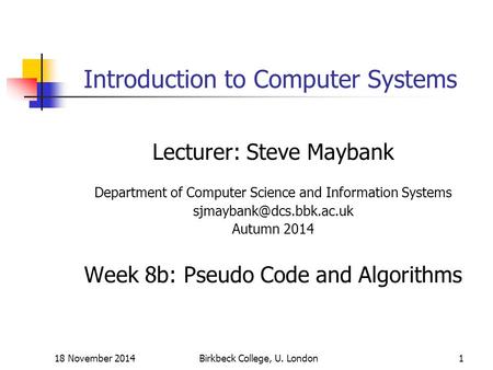 Introduction to Computer Systems