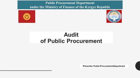 Audit of Public Procurement