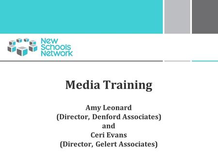 Media Training Amy Leonard (Director, Denford Associates) and Ceri Evans (Director, Gelert Associates)