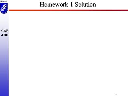 Homework 1 Solution.