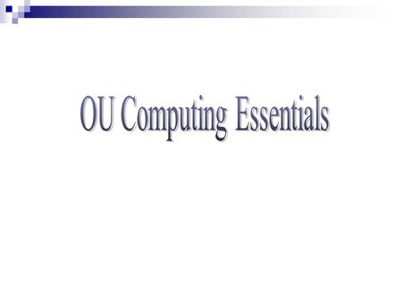 Networking Overview Your OUNet ID (4 plus 4) OUNet Password Changing Your OUNet Password Your Official OU Email Forwarding Your Mail Getting Help Overview.