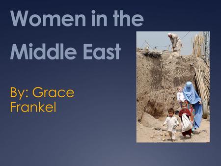 Women in the Middle East