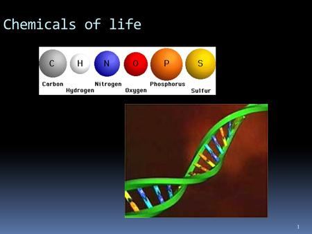 1 Chemicals of life. 2015/9/9 2 The Macromolecules of cells.