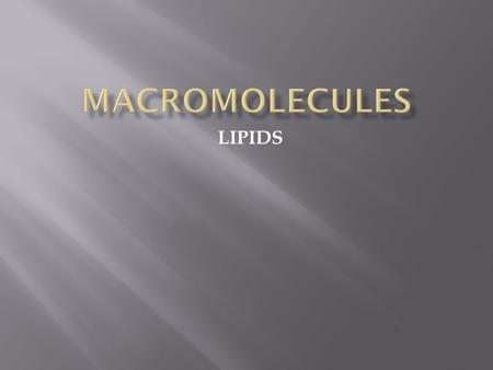 LIPIDS. Objective: BIO.A.2.2.3: Compare and contrast the structure and function of carbohydrates, lipids, proteins, and nucleic acids in organisms. Objective: