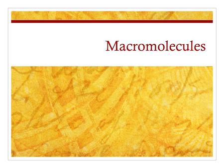 Macromolecules.