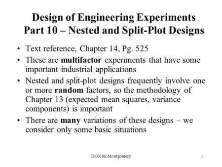 Text reference, Chapter 14, Pg. 525