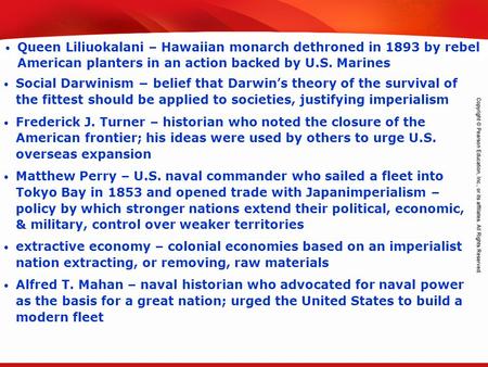 TEKS 8C: Calculate percent composition and empirical and molecular formulas. Queen Liliuokalani – Hawaiian monarch dethroned in 1893 by rebel American.