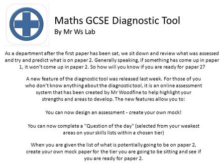 As a department after the first paper has been sat, we sit down and review what was assessed and try and predict what is on paper 2. Generally speaking,