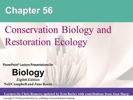 Conservation Biology and Restoration Ecology