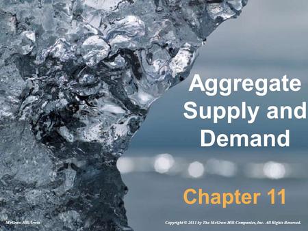 Aggregate Supply and Demand Chapter 11 Copyright © 2011 by The McGraw-Hill Companies, Inc. All Rights Reserved.McGraw-Hill/Irwin.