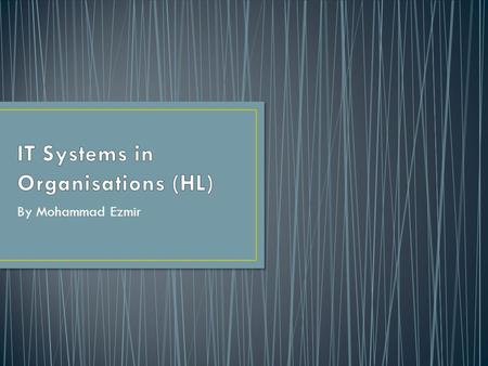 By Mohammad Ezmir. This chapter examines the steps involved in analysing, designing, developing, using, and supporting IT systems effectively in organisations.