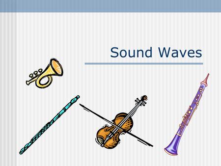 Sound Waves. What You Already Know Principle of Linear Superposition When two or more waves are present simultaneously at the same place, the disturbance.