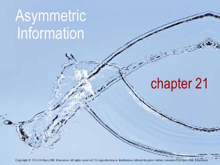 Asymmetric Information