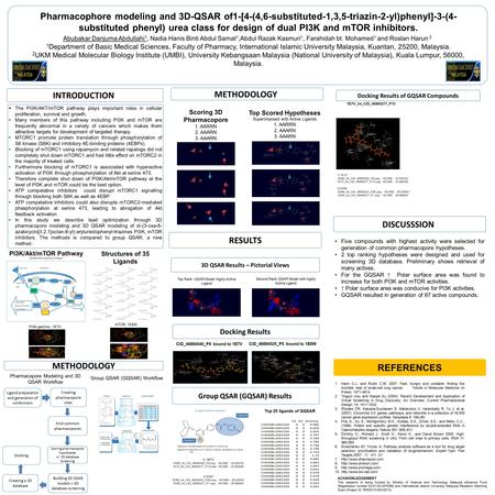 INTRODUCTION  The PI3K/AKT/mTOR pathway plays important roles in cellular proliferation, survival and growth. Many members of this pathway including PI3K.