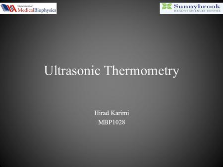 Ultrasonic Thermometry