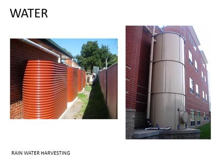 WATER RAIN WATER HARVESTING. WASTE WATER TREATMENT.