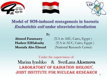 By Ahmed Faramawy Ahmed Faramawy (T.A in ASU, Cairo, Egypt ) Hadeer ElHabashy Hadeer ElHabashy (T.A in AUC, Cairo, Egypt ) Mostafa Abo Elsoud Mostafa Abo.