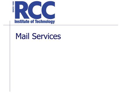 Mail Services.