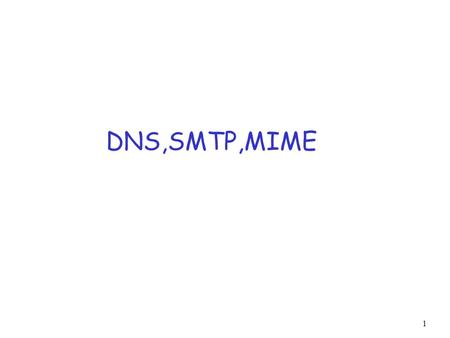 DNS,SMTP,MIME.