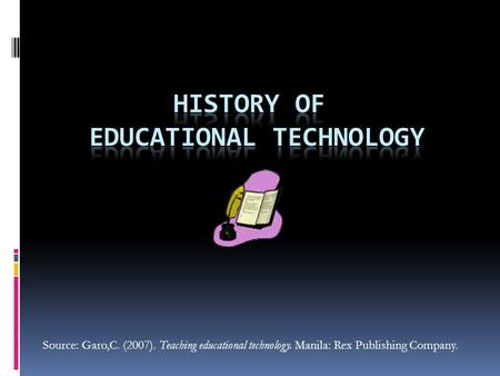 History of Educational Technology