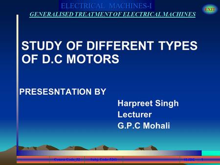 Harpreet Singh Lecturer G.P.C Mohali