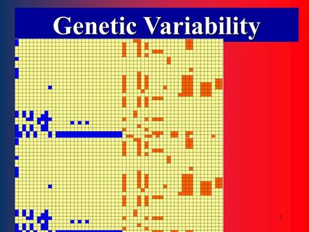 1 Genetic Variability. 2 A population is monomorphic at a locus if there exists only one allele at the locus. A population is polymorphic at a locus if.