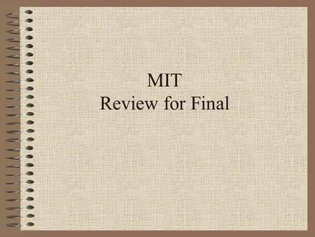 MIT Review for Final Know the differences between Renewable and Nonrenewable sources of generating electricity. Coal Solar Water Wind Nuclear Gas Nonrenewable.