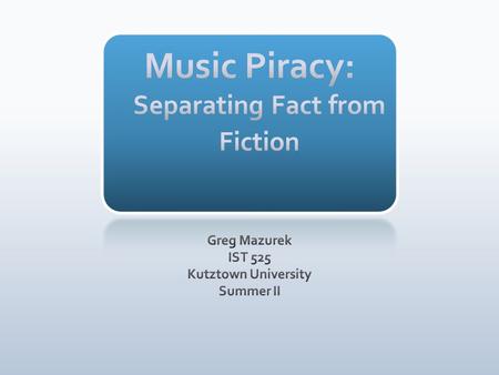 Since 2007, the sales of Digital Music has increased from 20% to 36%. While this increase is good, the sale of Physical Music (CDs) has fallen from 80%