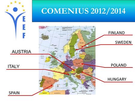 COMENIUS 2012/2014 SPAIN ITALY AUSTRIA FINLAND SWEDEN HUNGARY POLAND.