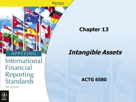 Intangible Assets ACTG 6580 Chapter 13. Objectives 1.Understand the key characteristics of an intangible asset 2.Recognition and initial measurement 3.Measurement.