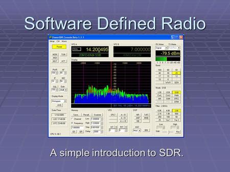 Software Defined Radio