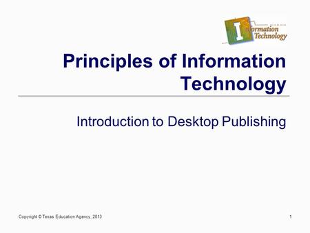 Principles of Information Technology