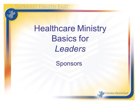 Healthcare Ministry Basics for Leaders