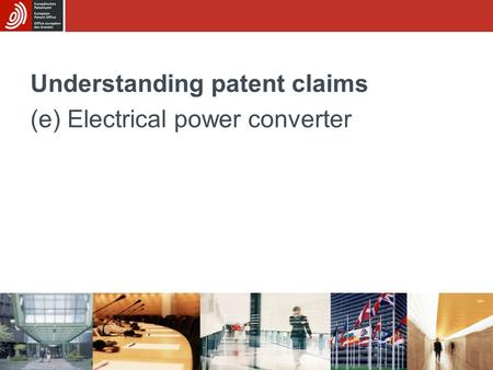 Understanding patent claims (e) Electrical power converter.