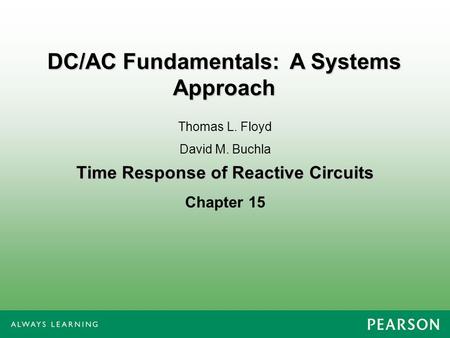 Time Response of Reactive Circuits