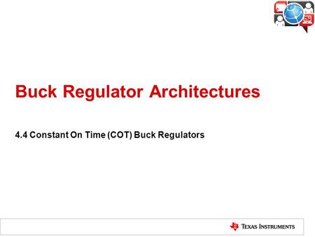 Buck Regulator Architectures