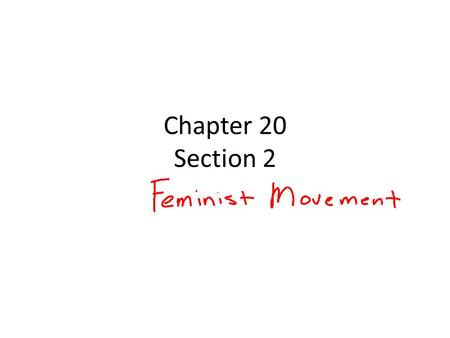 Chapter 20 Section 2.