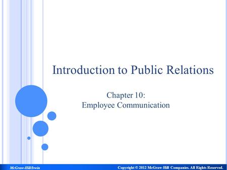 Introduction to Public Relations