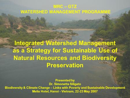 Integrated Watershed Management