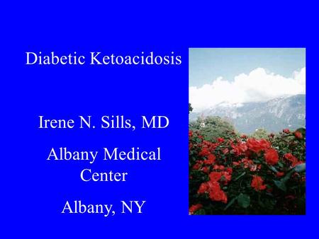 Diabetic Ketoacidosis