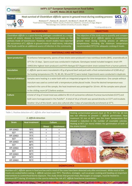 IAFP’s 11 th European Symposium on Food Safety Cardiff, Wales 20-22 April 2015 IAFP’s 11 th European Symposium on Food Safety Cardiff, Wales 20-22 April.